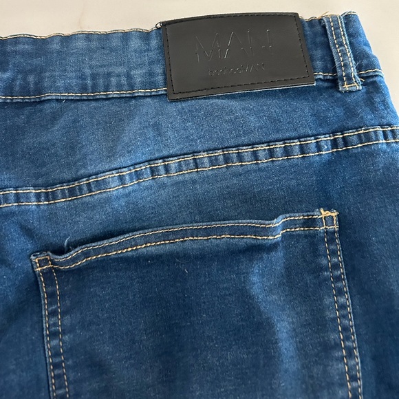 Boohoo Man Blue Denim Jeans Size 44 - Picture 2 of 4